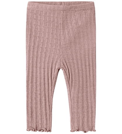 Name It Leggings - Uld/Silke - Rib - NbfWossa - Antler