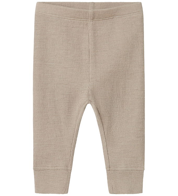 Name It Leggings Satellite i Merinould/silke - Str. 6m 68cm