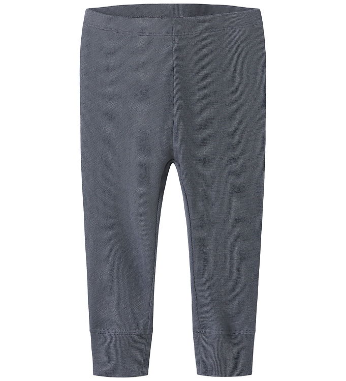Name It Leggings Folkstone Gray i Merinould/silke - Str. 6m 68cm