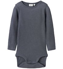 Name It Body l/æ - Uld/Silke - Rib - NbmWossa - Folkstone Gray Name It Body l/æ - Uld/Silke - Rib - NbmWossa - Folkstone Gray