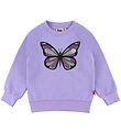 DYR-Cph Sweatshirt - Dyrbellow - Lila Sommerfugl DYR-Cph Sweatshirt - Dyrbellow - Lila Sommerfugl