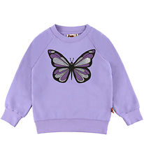 DYR-Cph Sweatshirt - Dyrbellow - Lila Sommerfugl DYR-Cph Sweatshirt - Dyrbellow - Lila Sommerfugl
