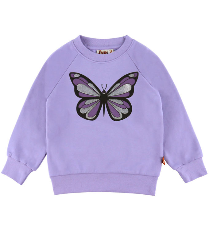 DYR-Cph Sweatshirt - Dyrbellow - Lila Sommerfugl