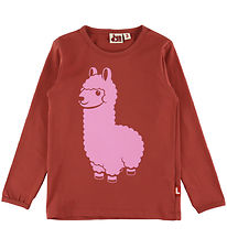 DYR-Cph Bluse - Dyrroar - Dk Brick Lama Buddy DYR-Cph Bluse - Dyrroar - Dk Brick Lama Buddy