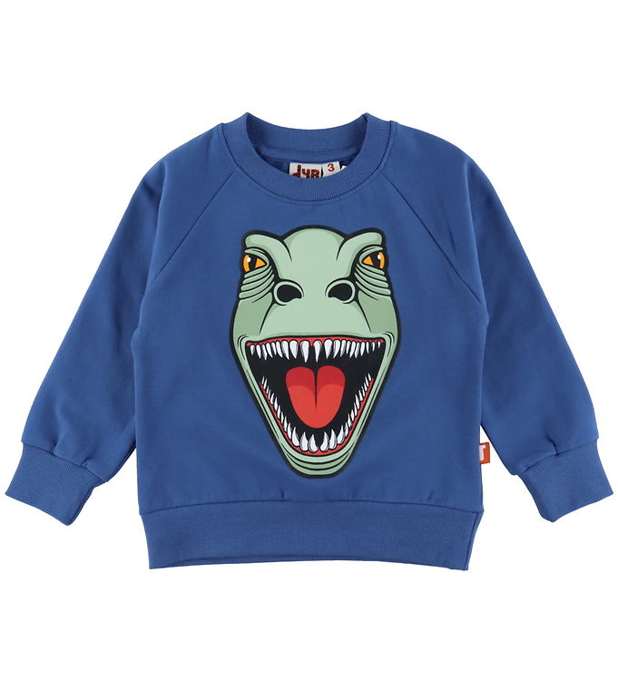 DYR-Cph Sweatshirt - Dyrbellow - Ocean Blue T-rex