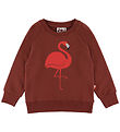 DYR-Cph Sweatshirt - Dyrbellow - Dk Brick Flamingo DYR-Cph Sweatshirt - Dyrbellow - Dk Brick Flamingo