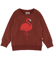 DYR-Cph Sweatshirt - Dyrbellow - Dk Brick Flamingo DYR-Cph Sweatshirt - Dyrbellow - Dk Brick Flamingo
