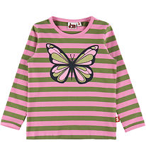 DYR-Cph Bluse - Dyrroar - Rose/Olive Sommerfugl DYR-Cph Bluse - Dyrroar - Rose/Olive Sommerfugl
