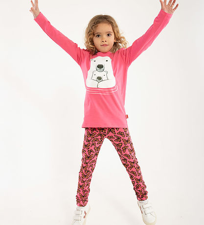 DYR-Cph Leggings - Dyrcheetah - Dk Brick Flutter