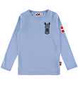 DYR-Cph Bluse - Dyrepasser - Blue Grey Zebra DYR-Cph Bluse - Dyrepasser - Blue Grey Zebra