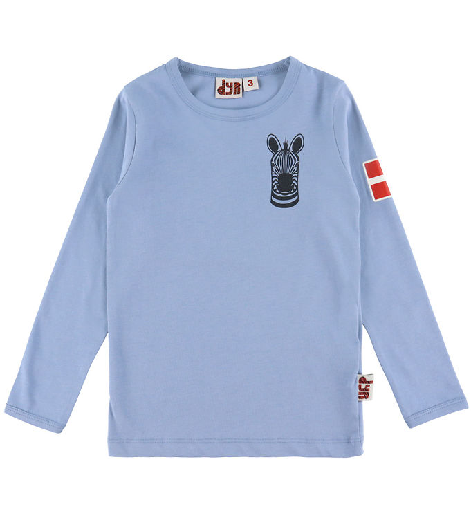 DYR-Cph Dyrepasser Bluse - Blue Grey Zebra