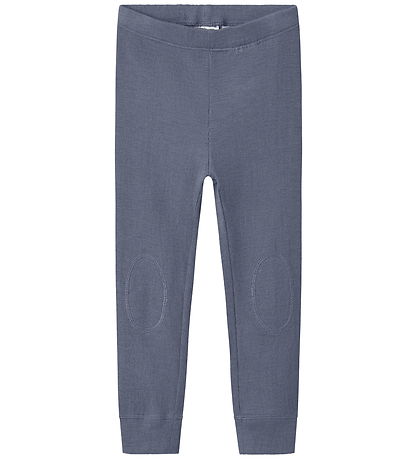 Name It Leggings - Rib - Uld/Silke  - NmmWossa - Folkstone Gray