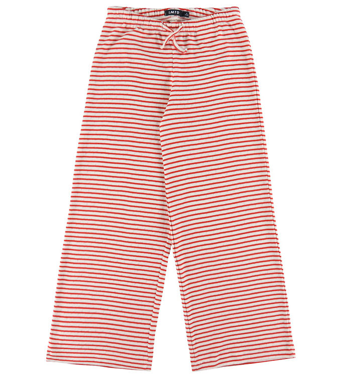 LMTD Bukser - Wide - NlfSeher - Hibiscus/Hvid m. Hulmønster