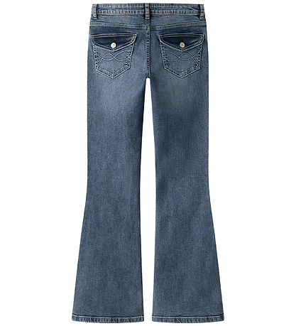 LMTD Jeans - Flared - NlfBlibling - Medium Blue Denim