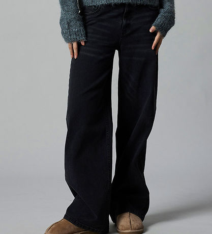 LMTD Jeans - Noos - Wide - NlfBli - Black Denim/Washed