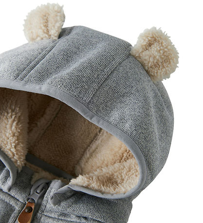 Name It Softshelljakke m. Fleece - NbnMada08 - Grey Melange m. Ø