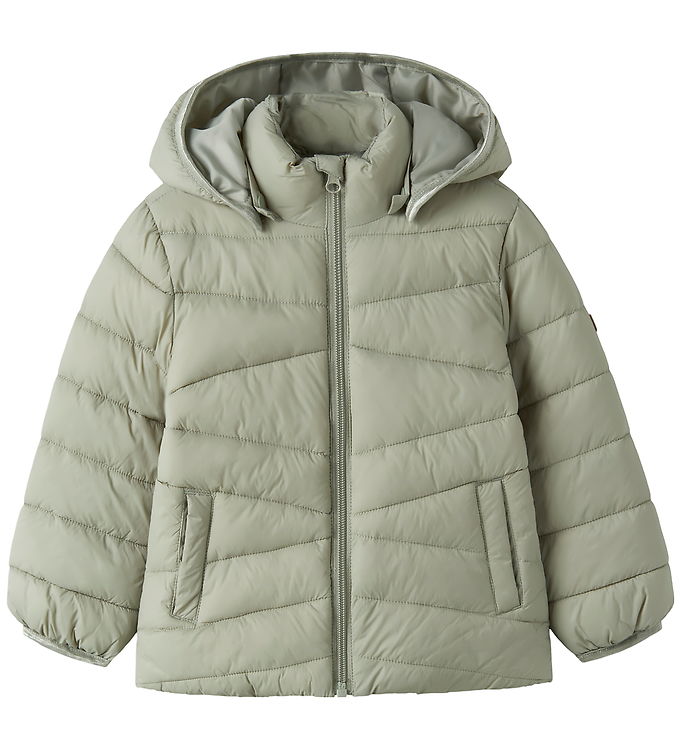 Name It Dynejakke - NmfMarble - Seagrass