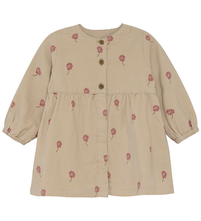 Minymo Kjole - Fløjl - Oxford Tan