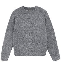 Creamie Bluse - Strik - Glitter - Iron Gate Creamie Bluse - Strik - Glitter - Iron Gate