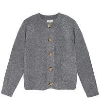 Creamie Cardigan - Strik - Glitter - Iron Gate Creamie Cardigan - Strik - Glitter - Iron Gate