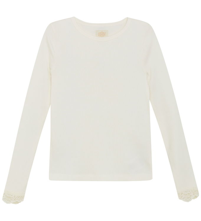 Creamie Bluse - Rib - Modal/Bomuld - Cloud