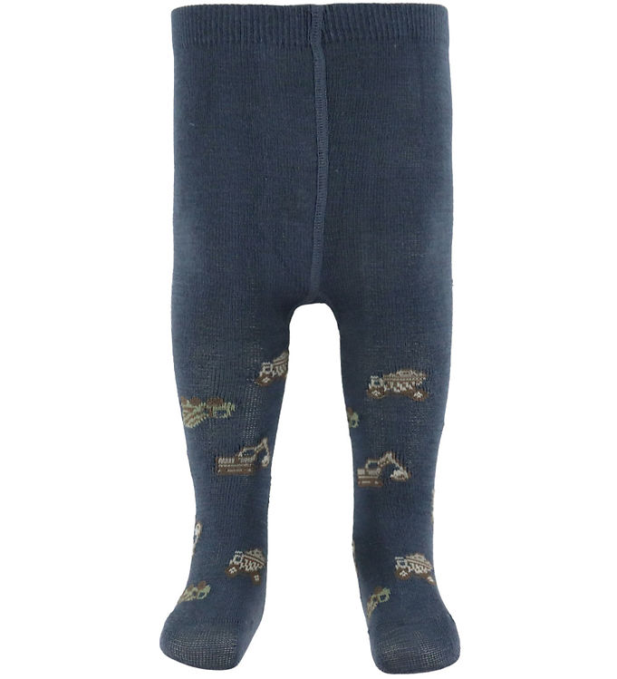 Name It Strømpebukser - Jacquard - Uld/Bomuld - NbmWak - Ombre B