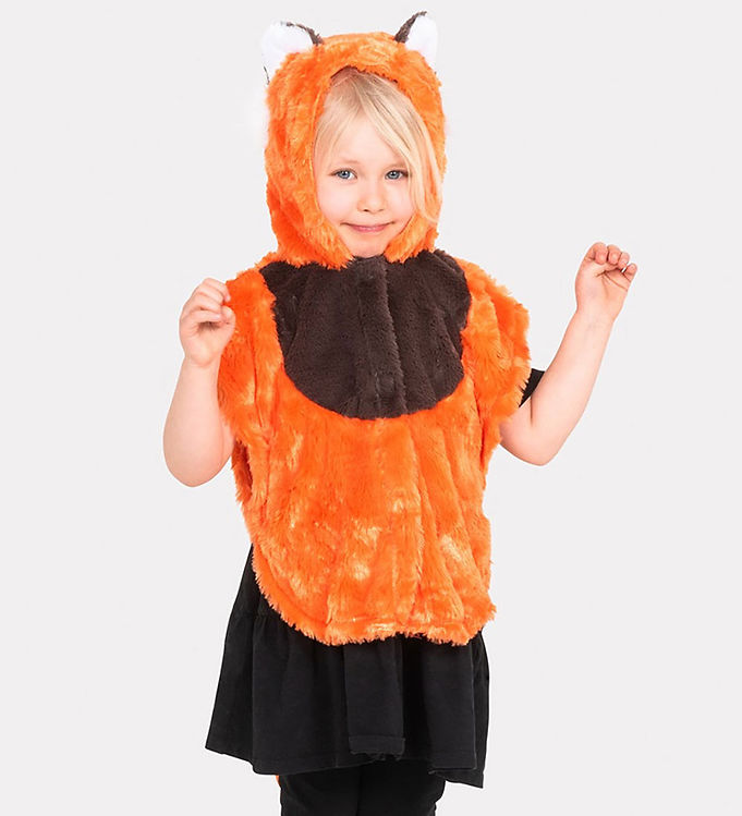 Den Goda Fen Udklædning - Mini Cape Red Panda - Orange