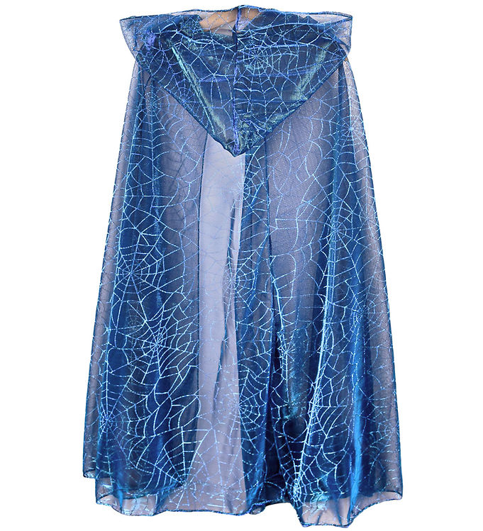 Den Goda Fen Udklædning - Cape Spiderweb - Blå