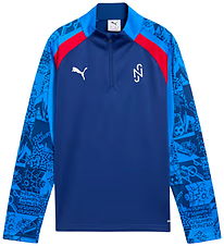 Puma Bluse - 1/4 Zip - Neymar JR Playmaker - Blå Puma Bluse - 1/4 Zip - Neymar JR Playmaker - Blå