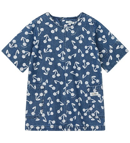 Liewood Denimkjole - Angelica - Cherry Blossom/Medium Blue Denim