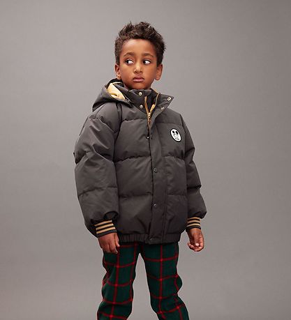 Mini Rodini Vinterjakke - Ritzratz Patch Puffer - Sort