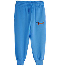 Mini Rodini Sweatpants - Dog - Blå Mini Rodini Sweatpants - Dog - Blå