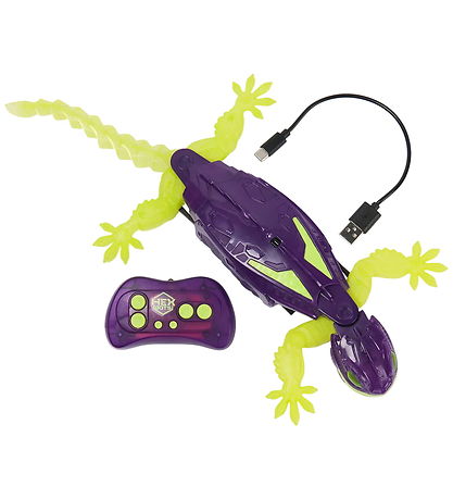 Hex Bots Vægkravlende Gekko - Fjernstyret - Glow In The Dark