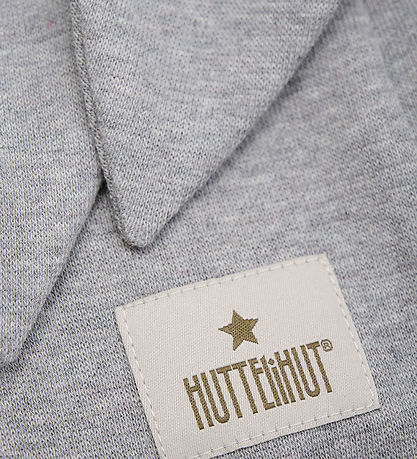 Huttelihut Elefanthue - 1-lags - Medium Grey Melange m. Ører