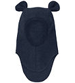 Huttelihut Elefanthue - Uldfleece - 1-lags - Navy m. Ører Huttelihut Elefanthue - Uldfleece - 1-lags - Navy m. Ører