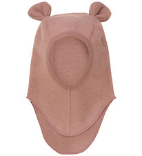 Huttelihut Elefanthue - Uldfleece - 1-lags - Burlwood m. Ører Huttelihut Elefanthue - Uldfleece - 1-lags - Burlwood m. Ører