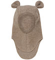 Huttelihut Elefanthue - Uldfleece - 1-lags - Savannah m. Ører Huttelihut Elefanthue - Uldfleece - 1-lags - Savannah m. Ører