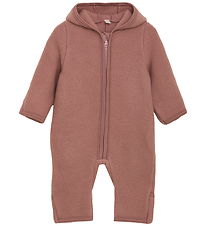 Huttelihut Køredragt - Uldfleece - Burlwood m. Ører Huttelihut Køredragt - Uldfleece - Burlwood m. Ører