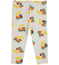 Bobo Choses Leggings - Choo Choo All Over - Light Grey Heather Bobo Choses Leggings - Choo Choo All Over - Light Grey Heather