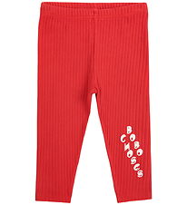Bobo Choses Leggings - Rib - Rød Bobo Choses Leggings - Rib - Rød