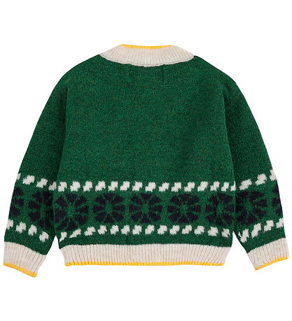 Bobo Choses Cardigan - Strik - Kaleidoscope Jacquard - Grøn