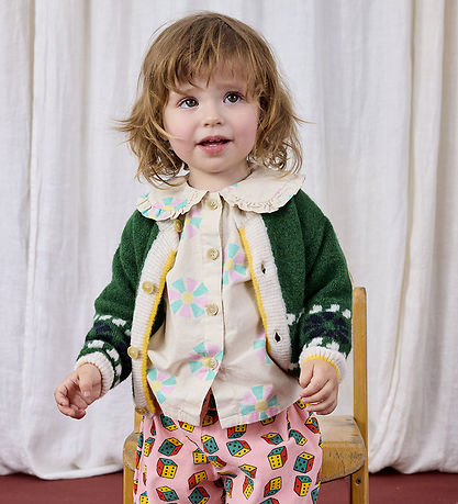 Bobo Choses Cardigan - Strik - Kaleidoscope Jacquard - Grøn