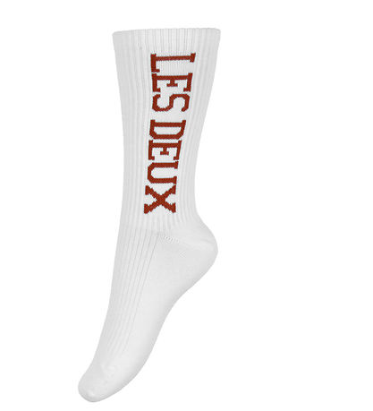 Les Deux Strømper - 2-pak - Vertigo Rib - White