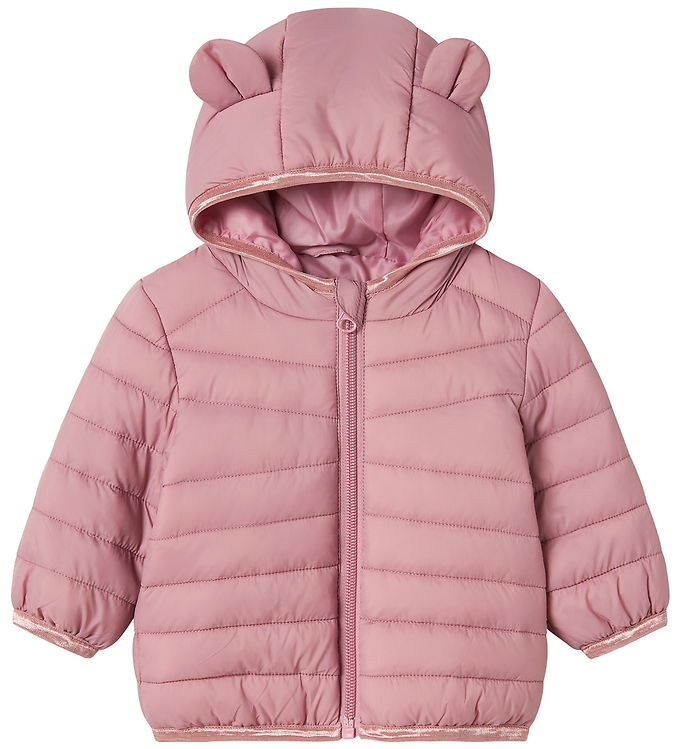 Name It Dynejakke - NbfMarble - Woodrose