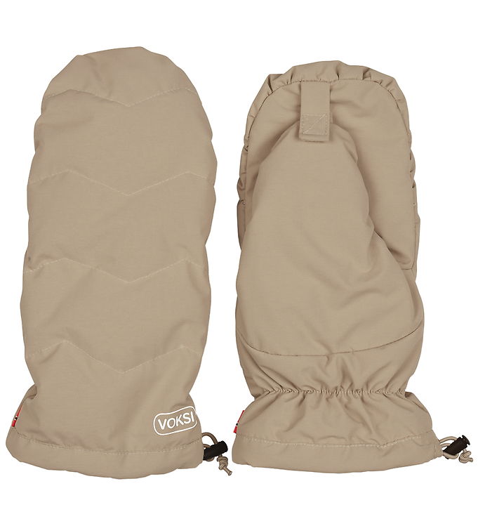 Voksi Barnevognshandsker – Dark Sand/Light Grey