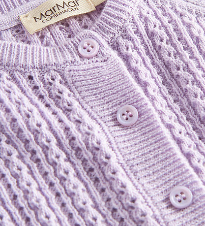 MarMar Cardigan - Totti - Uld/Bomuld - Amethyst