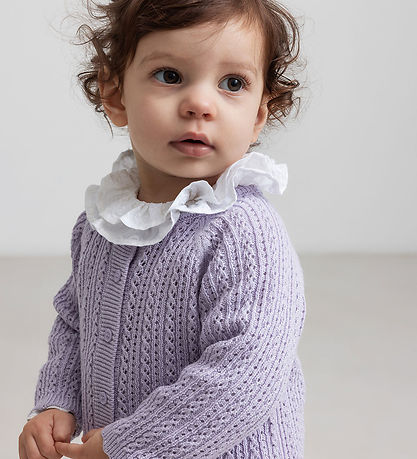 MarMar Cardigan - Totti - Uld/Bomuld - Amethyst