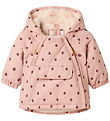 Lil' Atelier Vinterjakke - NbfLasnow05 - Misty Rose/Ladybug