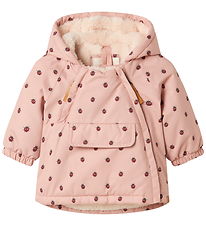 Lil' Atelier Vinterjakke - NbfLasnow05 - Misty Rose/Ladybug Lil' Atelier Vinterjakke - NbfLasnow05 - Misty Rose/Ladybug