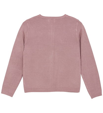 Creamie Cardigan - Viskose/Nylon - Pointelle - Woodrose